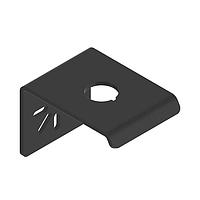Banner Engineering SSA-MBK-EEC1 E-STOP Mounting Hub Bracket Bracket: E-STOP Mounting Hub Bracket; Right-Angle; One 30 mm Hole; Black