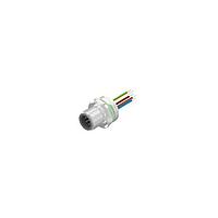 Amphenol CONEC 43-01011 Connectors 8P WIRE LEAD M12 FRONT MNT PLUG