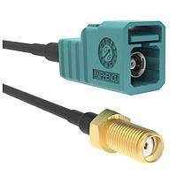 Amphenol RF 095Z820-163M200 RF Cable Assemblies FAKRA Straight Jack to SMA Straight Jack RG-58 50 Ohm 2 m Z Key Code (78.74 Inches)