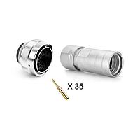 Amphenol SINE Systems RT062235PNH-K Connectors Plug Kit, 35 Position, Male, Shell Size 22, with Machined Contacts