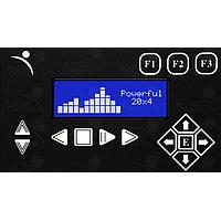 Matrix Orbital BLK204A-BK-WB PC Bay Inserts, LCD Characters 20x4 Wht Txt Blu B/G Key w/ Mnt Bk Brkt