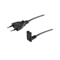 Same Sky (formerly CUI Devices) AC-C7-R-S EU AC Power Cord AC Cord Europe, C7 for C8 inlet RA, HO3VVH2-F 0.75MM/2, 1M, Black