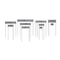 Techno TR20H100MFNRS Thick Film Planar Resistors and Dividers, Through Hole, High Voltage 2WATTS 100Mohms 1% High Voltage 1Amp