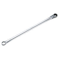 KTC MR15L-19F Extra-Long Ratchet Box End Wrench (19 mm)