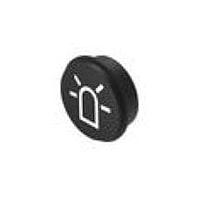 EAO 09-0S12.1141A Keypad Symbol Insert 09.Caps Color Black.Backlight Color White.1141A, Identification light; beacon