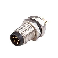 Same Sky (formerly CUI Devices) CDM814-08A-MT-F810-67 Straight 8 Pins Panel Mount Crimped Pc Pins Front M10 x 0.75 ACoding Screw Copper Alloy