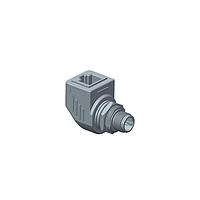 Amphenol LTW RJS-12D04FM-RS8002 Circular MIL Spec Connector Circular Metric Connector, M12 To RJ Adaptor, Metal, D Coding, 4A, 04 pins, Male Connector, Male Contact, Right Angle