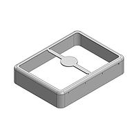 Masach Tech MS548-10F-NS EMI/RFI Shield Frame, Two-Piece 54.8 x 40.8 x 11mm Two-piece Drawn-Seamless RF Shield/EMI Shield FRAME (Nickel-Silver)
