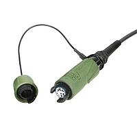 NEUTRIK NKO2M3-FG-0-500FT Fiber Optic Cable Assemblies FIBERFOX EBC25 MM 2CH 500 Feet OM3 airspool