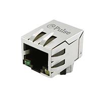 Pulse Electronics JXD1-0101NL Connectors 2.5GBase- TX PulseJack SMD Connec 180uH 2250V Latch-up Green/Green-Orange
