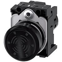 SIEMENS 3SU12006LB101AA0 Compact Acoustic signal device. black