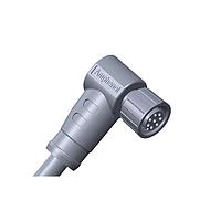 Amphenol LTW M8-08BFFM-SR7B05 Sensor Cables / Actuator Cables M8 Circular Metric Connector, A Code, Metal, 1.5A, 08 pins, Female Connector, Female Contact, Right Angle, Screw Thread, Overmolded, Length 5000mm, IP67 Mated