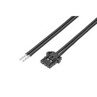 Molex 219657-2021 Discrete Wire Pico-Lock F-S OTS Cbl Assy SR 100mm Au 2Ckts Blk