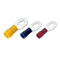 KS Terminals MSRVY1-3753 Multiple-Stud Vinyl, Molded Easy Entry Multiple-Stud Ring, 22-16 AWG, #6 - #8 - #10