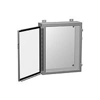 Hammond Manufacturing 1418G8 Single Door N12 Wallmount Encl w/panel - 16 x 16 x 8 - Steel/Gray