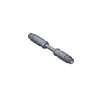 Amphenol LTW M8S03ML-SML-SDA05 Sensor Cables / Actuator Cables M8 Circular Metric Connector, A Code, Metal, 3A, 03 pins, Male Connector, Male Contact, Straight-to-Straight, Screw Thread, Overmolded Double Ended, Length 500mm, IP67 Mated