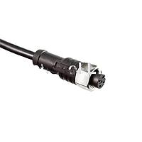 Amphenol LTW SM12A-05BFFM-SL8D01 Sensor Cables / Actuator Cables M12 Circular Metric Connector, A Code, Stainless, 4A, 05 pins, Female Connector, Female Contact, Straight, Screw Thread, Overmolded, Length 1000mm, IP68 / IP69K