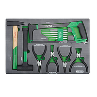 TOPTUL GED1322 Hammer, Punch, Hacksaw & Pliers Set (13 pcs)