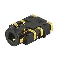 Same Sky (formerly CUI Devices) SJ2-25505A-SMT-TR Phone Connectors 2.5mm gold terminal 6 conductor 0 switch