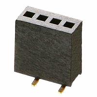 Harwin M52-5050745 Receptacle SIL,Vert Socket,SMT 7P,Single Row, Gold