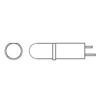 BIVAR ELM13MM3GD LED Circuit Board Indicators Vertical LED Assembly, 3mm Length, 3mm LED, 2 Lead Single Color, Green, Diffused Lens, Black PVC Alloy.