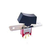E-Switch 400MSP1R6BLKM1RE Subminiature Rocker Switch 3A 120VAC or 28VDC On-None-OnSPDT