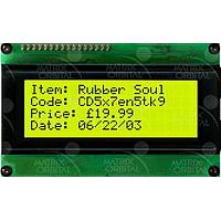 Matrix Orbital LK204-25-VPT-E LCD Character Display Modules 20x4 25 key,Ext temp Wide Volt efficient