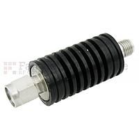 Fairview  SA18S10W-15 dB Fixed Attenuator SMA Male To SMA Female Up To 18 GHz Rated To 10 Watts With Black Aluminum Heatsink Body