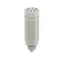 Banner Engineering CL50GRYAOS3INQ Column Lights Column Light: 3-Color Sealed Omnidirectional Pulsed Audible Indicator w/Intensity Adjust; Voltage: 18-30 V dc; Environ. Rating: IP67; Input: NPN; Colors: Green Red Yellow; 5-pin M12 Integral QD