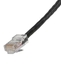 AIM-Cambridge / Cinch Connectivity Solutions 73-7771-3 Cat 5e CAT5E Assembled Patch Cable  3 ft  Black