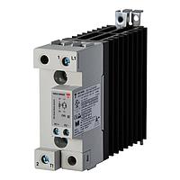 Carlo Gavazzi RGC1A60D42KGE 1-Phase Solid State Contactors 1-pole DIN-rail mount SSR, E-layout, Zero-cross switching, Operating voltage (Ue): 42 - 660 Vac (1200 Vp), Rated current (Ie): 43 Aac, Control voltage (Uc): 4 - 32 Vdc, Built-in overvoltage protection, High I2t