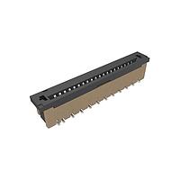 Amphenol FCI SFW20S-2STME1LF Board Mount 1.00mm Flex Connector, SFW Straight series, 20 Position, Top Entry Surface Mount, ZIF, with Mount Plate