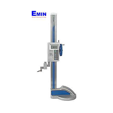 Height gauge used for vertical dimensional measurement on a surface plate