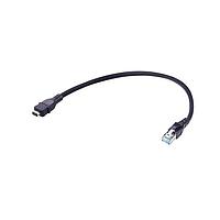 HARTING 33483147819005 Cat 6a ix Type A OM - DB RJ45 Cat.6A Rail 0.5m