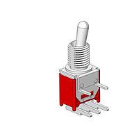 Dailywell 2MS1T2B2M6QES Toggle Switches SPDT ON-ON RT ANG PC