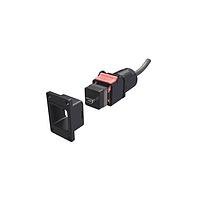 Amphenol Commercial Products NDHN5B2A50A Rectangular Cable Assemblies Rectangular Push Pull ix IP67  Cable , NDH, Bulkhead,  Ix B Key to Pigtail , 8u" Gold , 05m