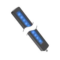 Banner Engineering BL60B340L14ASQ LED Light Bars BL60 Vision Light; Length: 340 mm; Black E-Coated Aluminum; Voltage: 12-30 V dc; Environmental Rating: IP68, IP69K; Color: Blue; 14 Degree Lens; Window: Clear Polycarbonate; 5-pin M12 Integral QD