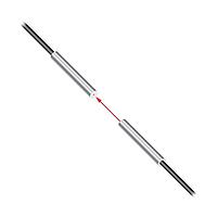 Banner Engineering PIF16U Fiber Optic Cables Plastic Fiber, Opposed Mode; Core Dia.: 0.25 mm; Fiber Length 2 m; Ferrule; Free cut