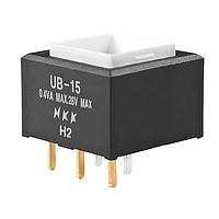 NKK Switches UB15KKG016F Sealed SQ ON(ON) GREEN LED SOLDER LUG BODY ONLY