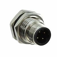 NorComp 860-004-11SR004 Connectors IP67 Male M12 Panel Mount 4 Position Straight Dip Solder