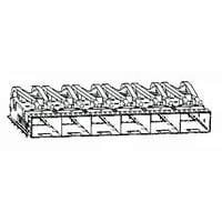 AMP Connectors - TE Connectivity 2227732-1 Cage Assemblies zSFP+ 1x6 Cage ASSY Press-Fit