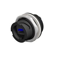 Amphenol CONEC 17-240001 Type A to Type A USB 3 TYPE A TO A F/F ADAPTOR PANEL MOUNT PLASTIC VERSION WATER RESISTANT IP67/IP68
