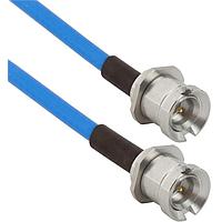 Amphenol SV Microwave MBSMP-085-MBSMP-120 RF Cable Assemblies SMP M BKHD to SMP M BKHD 12"Cable