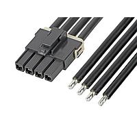 Molex 216401-1043 Single Ended Mega-Fit SR R-S 4Ckt 600mm Cable