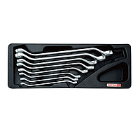 TOPTUL GAAT0806 45° Offset Double Ring Wrench Set (8pcs)