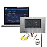 OMEGA IS2-THB-DTC-CAL-3 iServer 2 - Virtual Chart Recorder TC (J, K, T, E, R, S, B, C, N, 1372 °C, Thermocouple, Wall Mount)