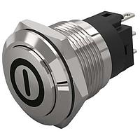 EAO 82-5161.1000.B001 Anti-Vandal 16 mm, Pushbutton, Stainless steel, flush/flush, Screwterminal, Momentary, Silver Contacts