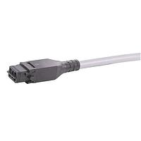 HARTING 33400100202100 Overmolded Cables Han 1A Overmolded 3+PE lever locking, female to flying leads - PVC 10m