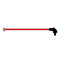 BIVAR SZR1-10.00-F4PS54-2 Flexible Light Pipes with LEDs 10 Inch, Red Fiber, Smoked Lens, IP54