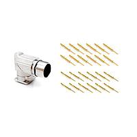Amphenol SINE Systems MA7RAE1201-KIT Right Angle, Rotatable 12 Pos male pins Standard flange